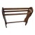 1970s Country Core Hearts Design Wooden Rustic Blanket Rack For Sale