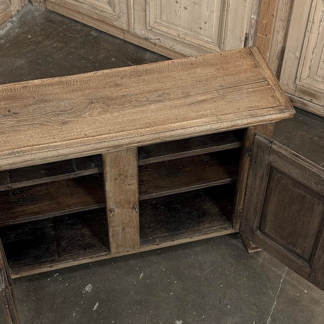 18th Century Dutch Rustic Oak Buffet ~ Credenza With Wrought Iron For Sale - Image 18 of 18