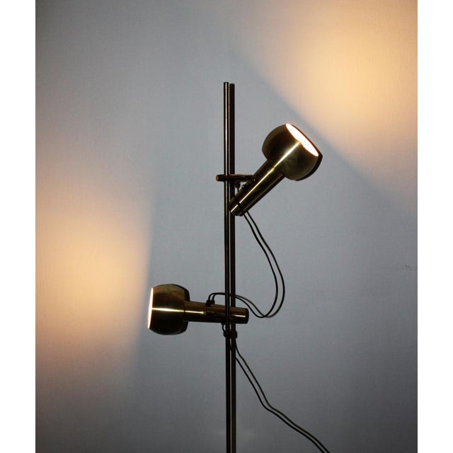 Vintage Brass Floor Lamp by Hans Schmidt, 1970s For Sale - Image 9 of 13