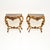 A stunning pair of antique French gilt wood marble top console tables, dating from around the 1950’s. They are beautifully...