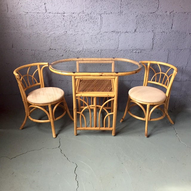 Vintage 1980s Bamboo Dining Set Chairish