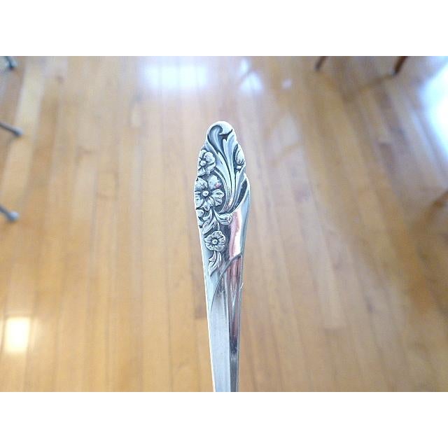 Community 1950 Mid Century Modern Oneida Community Evening Star Silverplate Flatware Lunch for 10+ - 54 Piece For Sale - Image 4 of 5