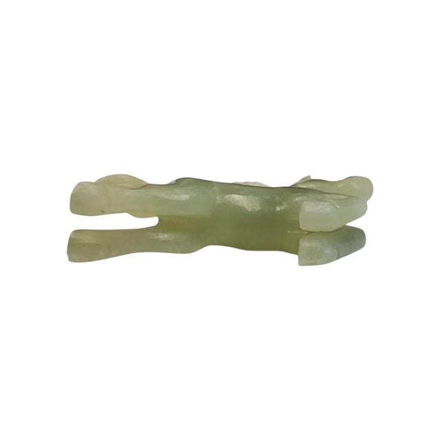 Mid 20th Century Mid 20th Century Celadon Jade Galloping Horse Figurine For Sale - Image 5 of 5