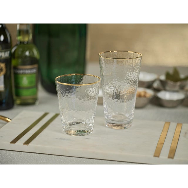 Contemporary Cappelletti Tapered Double Old Fashioned Glasses, Set of 4 For Sale - Image 3 of 4