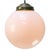 Opaline glass globe with Brass 2 meter black cotton flex Brass top E27 / E26 Up to 250V (Europe/UK Standard).The wiring of...