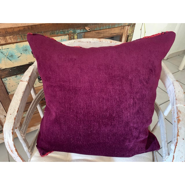 Discontinued Pottery Barn Natalia Damask Chenille Red Pillow Covers 22x22 Covers Size: 22 X 22 Inches (56 X 56 Cm) Color:...