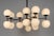 White Zodiac 18-Light Contemporary Mirrored Glass Globe Chandelier - Brass, Gunmetal, Nickel, Opal Mat, Marbled, Ribbon Glass - Made to Order by Schwung For Sale - Image 8 of 12