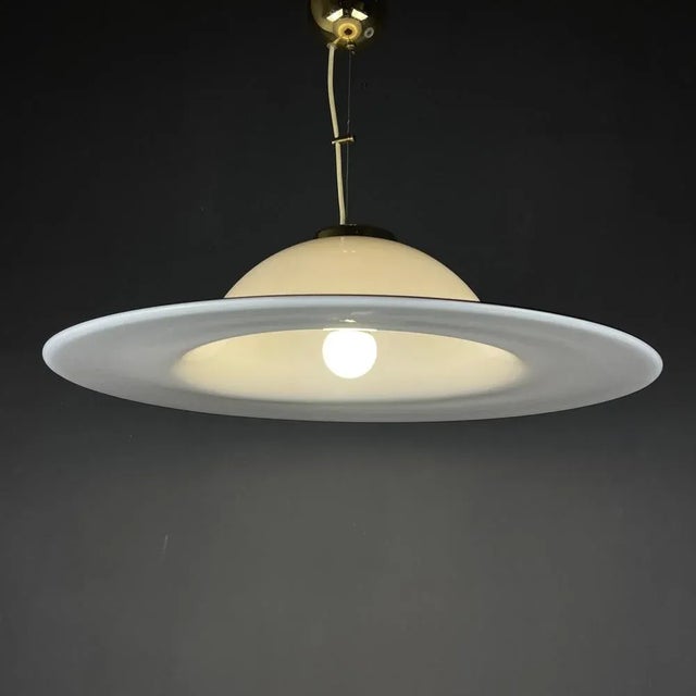 Mid-Century Modern Large Murano Glass Pendant, Italy, 1970s For Sale - Image 3 of 13