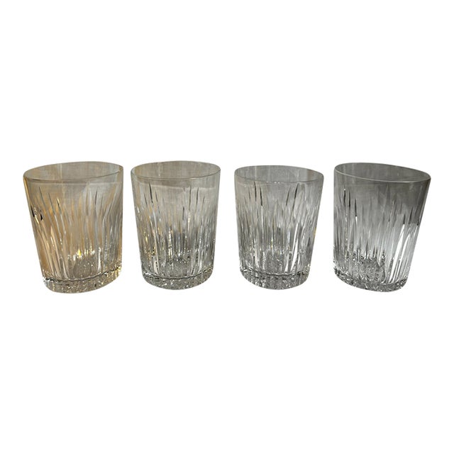 Waterford "Eileen" Cut Crystal Double Old Fashioned Glasses--Set of Four For Sale