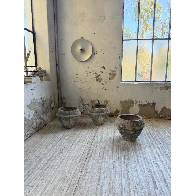 Stone and Cement Planters, Early 1900s, Set of 3 For Sale - Image 4 of 18