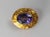 19th Century American Victorian 14k Gold Pin With Amethyst Stone For Sale - Image 4 of 9