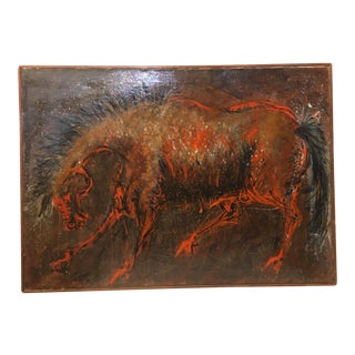 Vintage Mid-Century Oil Painting on Canvas by D. Rogers For Sale