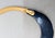 Vintage 1980s Signed Monet Goldtone Navy Blue Resin Molded Collar Necklace For Sale In Philadelphia - Image 6 of 7