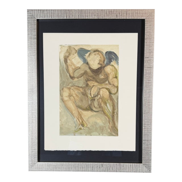 Salvador Dali Divine Comedy Purgatory Canto 15 Decomposition Framed For Sale