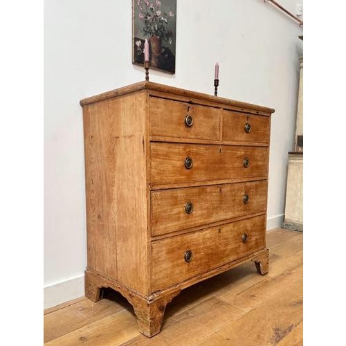 Victorian English Pine Chest of Drawers For Sale - Image 5 of 9