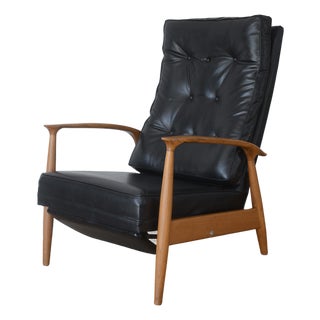 1950s MCM Milo Baughman for James Inc Reclining Lounge Chair For Sale