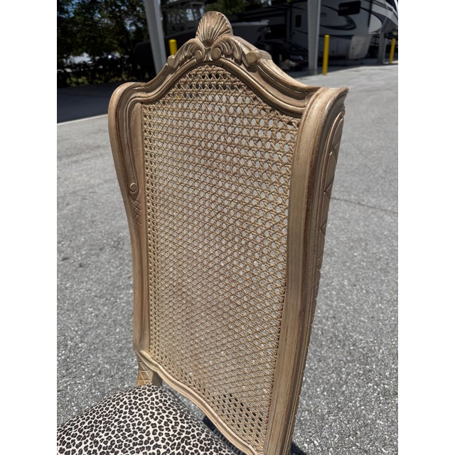 Mid 20th Century Louis XV Style Dining Chairs Featuring Cane Backs Set of 4 For Sale - Image 9 of 9