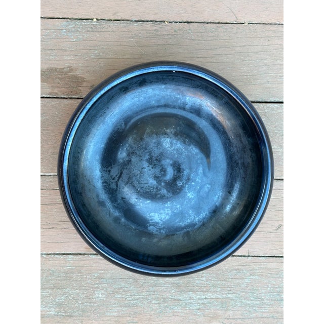Arts & Crafts New Hampshire Pottery Rare Gunmetal Glaze Bowl For Sale - Image 9 of 13