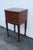 American 1940s Tall Bow Front Mahogany Nightstand Side End Table 6163 For Sale - Image 3 of 15
