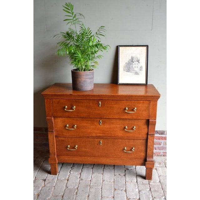 Antique Oak Chest of Drawers For Sale - Image 9 of 10