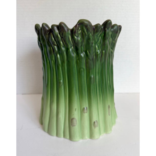 This figural ceramic asparagus vessel was designed by Barbara Eigen for the Williams-Sonoma Farm Stand collection and...