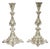 Antique Silver Plated WMF Warsaw Imperial Russia 12" Candlestick Holders - Pair For Sale