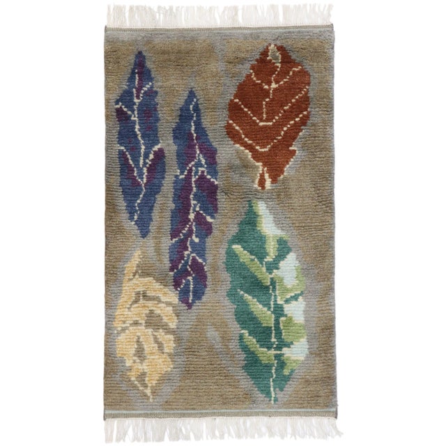Swedish Rya Ingrid Johansson Style Rug, 03'00 X 05'01 For Sale - Image 9 of 9