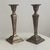 Victorian Silver-Plated Metal Candlesticks, Set of 2, in Good conditions. Designed before 1890