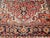 Vintage Persian Heriz Serapi Rug, Hand-Knotted Wool, Geometric Medallion Pattern, Brick-Red & Blue, 9x12 For Sale - Image 10 of 15
