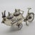 Vintage Italian Handmade Genuine Silver Large Italian Ice Cream Cart Figurine, Made in Tuscany (Arezzo) Exclusive Sammontana Gelati Italian Brand For Sale - Image 4 of 12