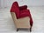 Wood Danish 3-Seater Sofa in Red/Beige Furniture Wool, 1950s For Sale - Image 7 of 18