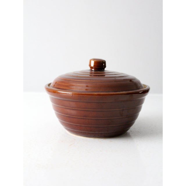 Antique Monmouth Western Stoneware Casserole Dish For Sale - Image 9 of 11
