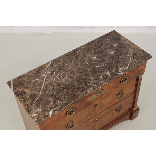 Henredon Natchez French Empire Marble Top Chest For Sale In Philadelphia - Image 6 of 18