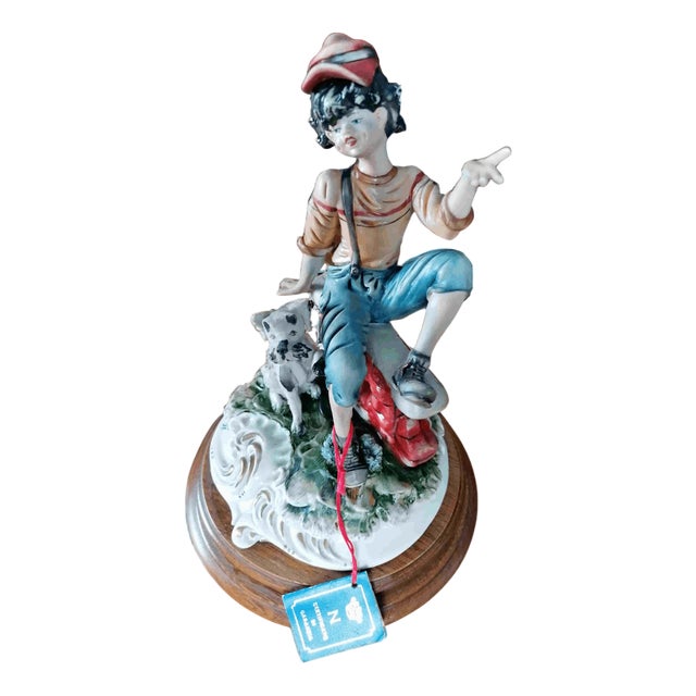 Ceramic Figurine by Meneghetti for Capodimonte For Sale