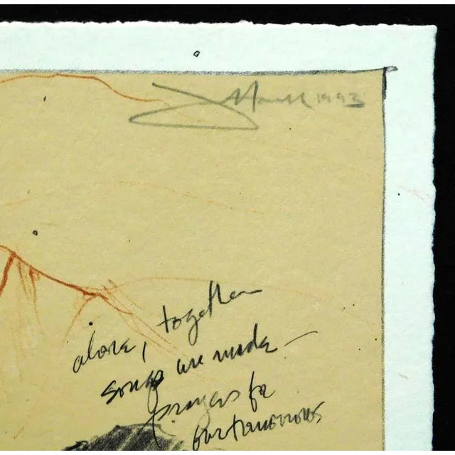 Frank Howell "Prayer's for Tomorrow" Lithograph Hand Colored Hand Signed For Sale - Image 4 of 5