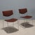 Red Vintage Chairs in Chromed Metal, 1970s For Sale - Image 8 of 8