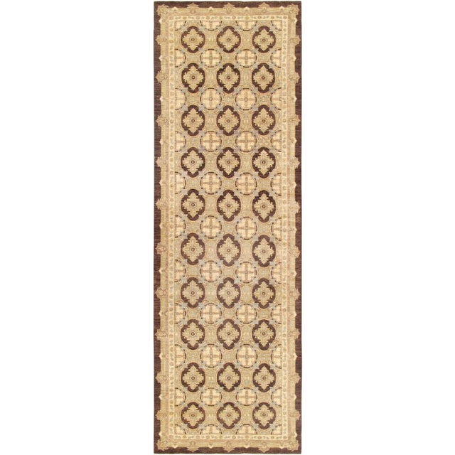Pasargad Home Ferehan Lamb's Wool Area Rug, 6' 6" X 20' 9", Brown For Sale - Image 4 of 4