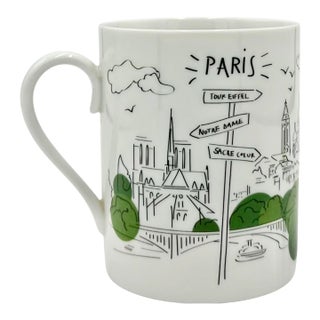 Late 20th Century Le Bristol Hotel Paris Porcelain Mug For Sale