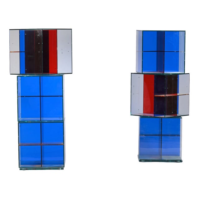 Bookcases by Jean Nouvel Libraries for Zeritalia, 2000s, Set of 2 For Sale
