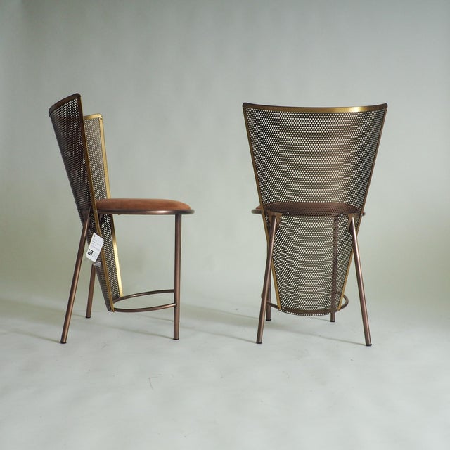 Vintage Sevilla Expo 92 Chairs by Frans Van Praet for Belgochrom, 1992, Set of 2 For Sale - Image 4 of 15