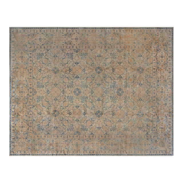 Authentic Persian Tabriz Vintage Handmade Carpet For Sale