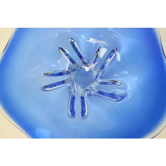 Czech Art Glass Bowl by Josef Hospodka for Chribska Glassworks, 1960s For Sale - Image 4 of 8