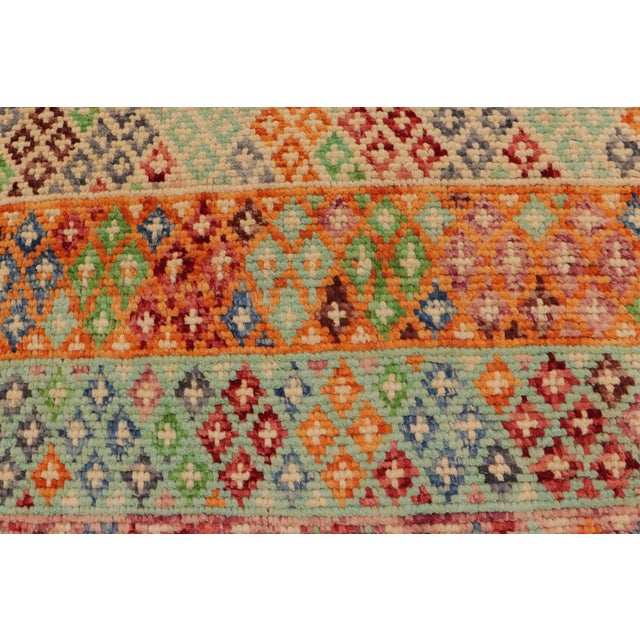 1990s Eclectic Balochi Blue/Gray Wool Rug - 3'2''x5'1'' For Sale - Image 5 of 11