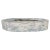 A stark and contemplative handmade clay form, its oval body etched with rough textures and layered blue-gray washes,...