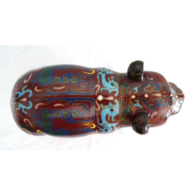 Early 20th Century Chinese Cloisonne Bear Figurine For Sale In San Francisco - Image 6 of 13