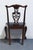 High End Vintage Solid Mahogany Traditional Chippendale Style Dining Side Chair 102488 For Sale In Kansas City - Image 6 of 10
