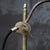 French Purple Brown Enamel and Brass Desk Light For Sale - Image 6 of 8
