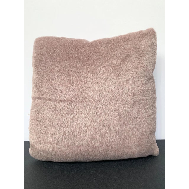 Custom-Made Lilac Mohair Pillow For Sale - Image 4 of 10