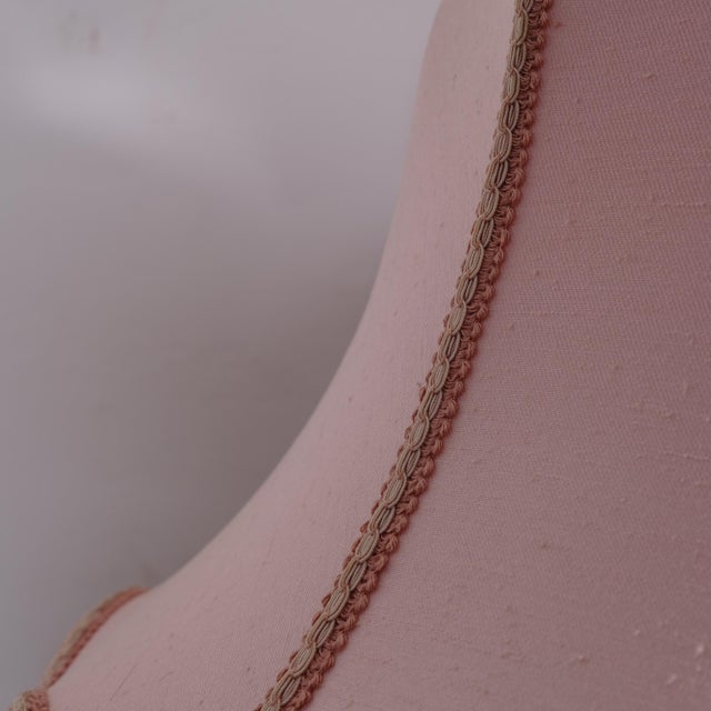Vintage Table Lamp with Beaded Lampshade and Bronze Base, 1960s For Sale - Image 16 of 17