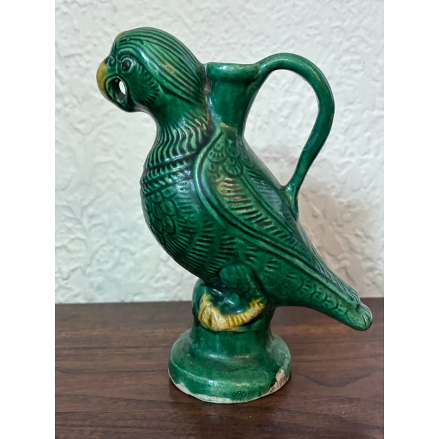 Antique Chinese Porcelain Parrot Ewer For Sale - Image 9 of 9